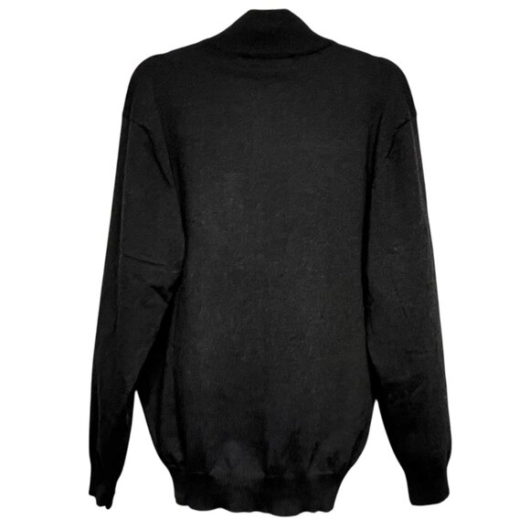 Tricots St. Raphael Pullover 1/4 Zip Sweater Dark Gray Mens XL NEW VTG 2017 - Picture 2 of 9